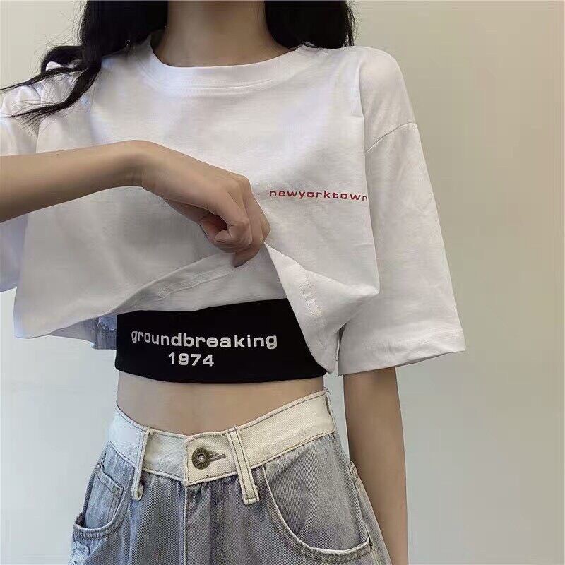 Sét áo hai món croptop xinh 1974