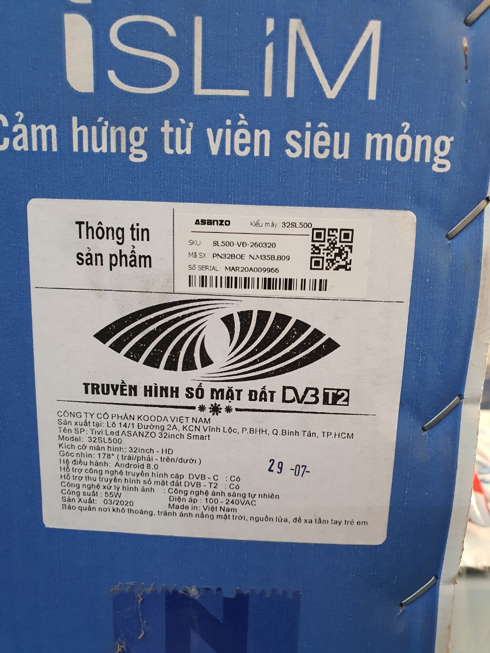 SMARTIVI ASANZO 32INK ISLIM 32SL500