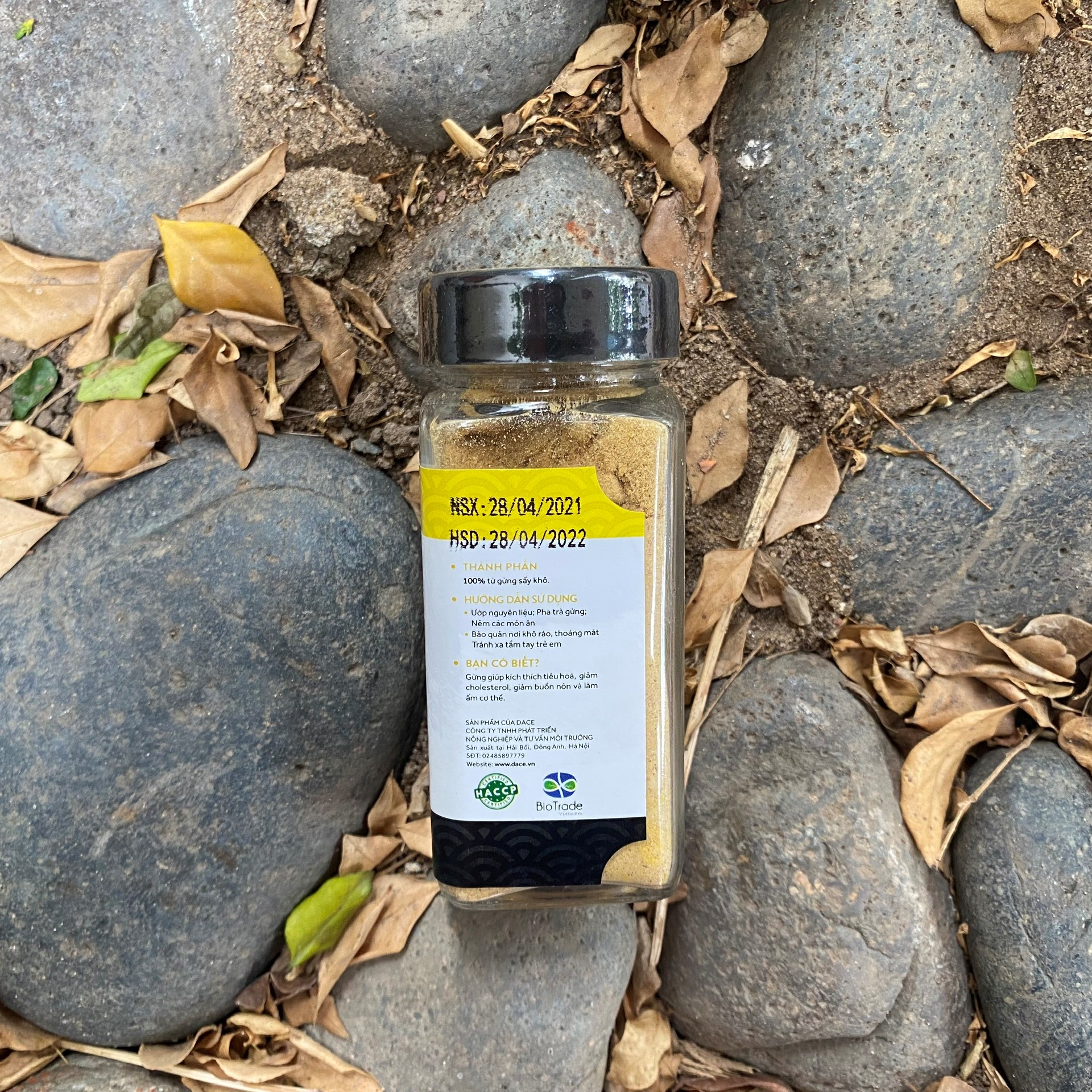 [HCM]Bột gừng hữu cơ Dace 45g - Organic Ginger Powder