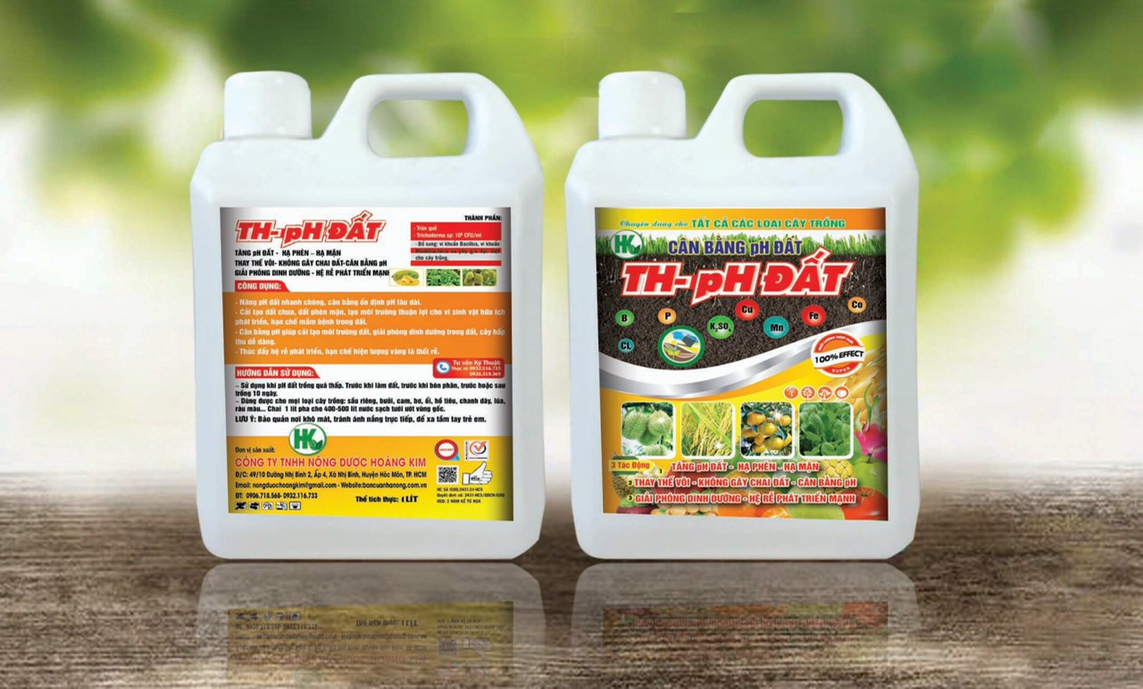 PH đất-Giải độc đất, hạ phèn, thay thế vôi can 1L