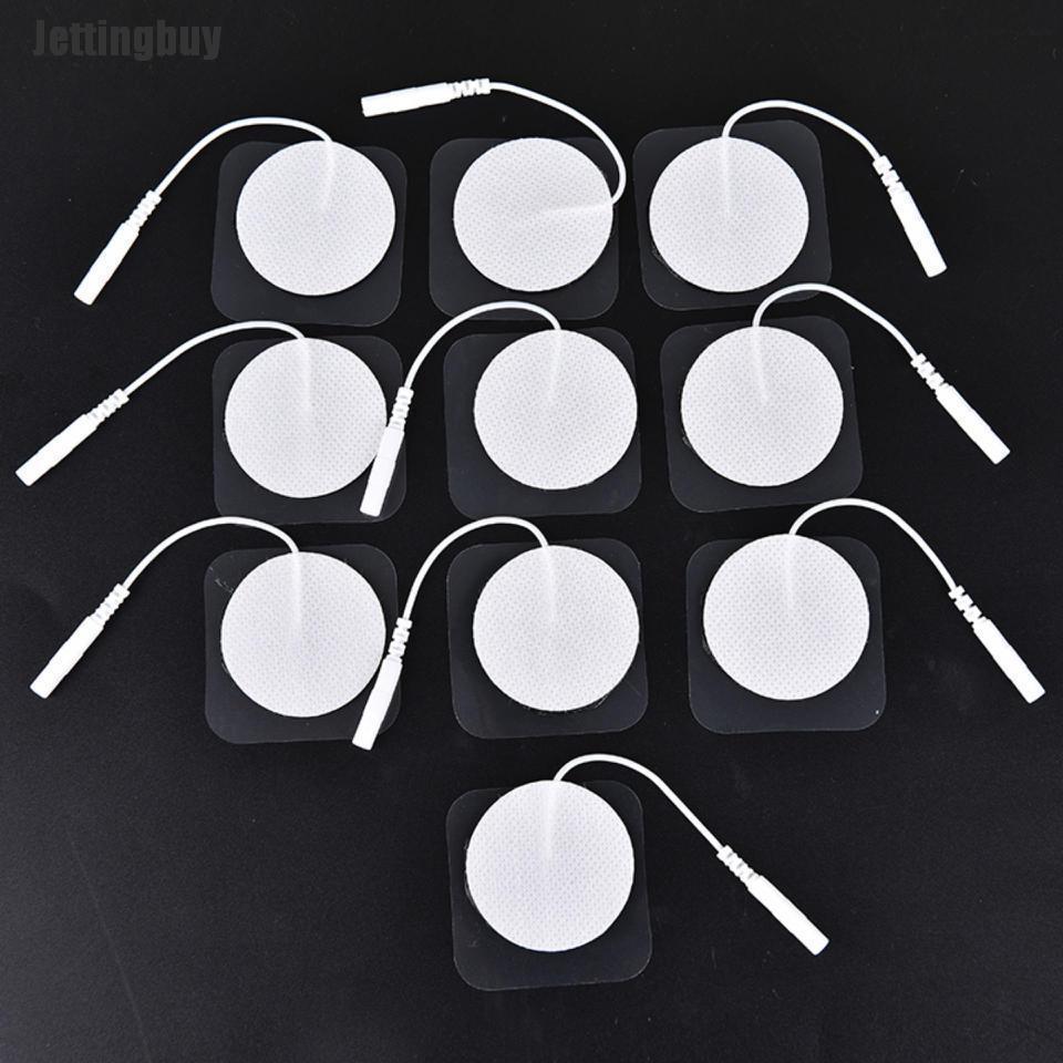 10 Miếng Đệm Điện Cực Tròn Trị Liệu Tens Miếng Dán Điện Cực Cho Máy Trị Liệu 4Cm