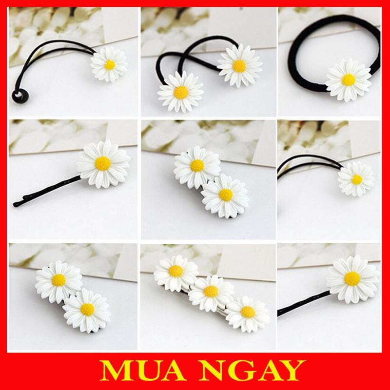 Combo 5 Dây Chun Kẹp Tóc Hoa Cúc Nhiều Mẫu tốt nhất
