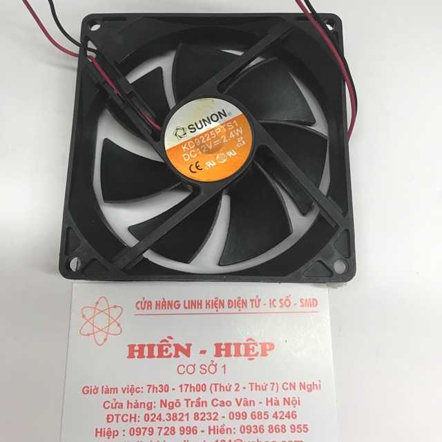 Quạt âm ly 9x9-12v