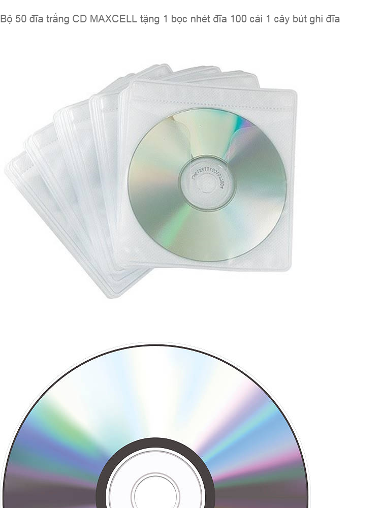 Đĩa trắng CD MAXCELL  002- 1 hộp 50 cái
