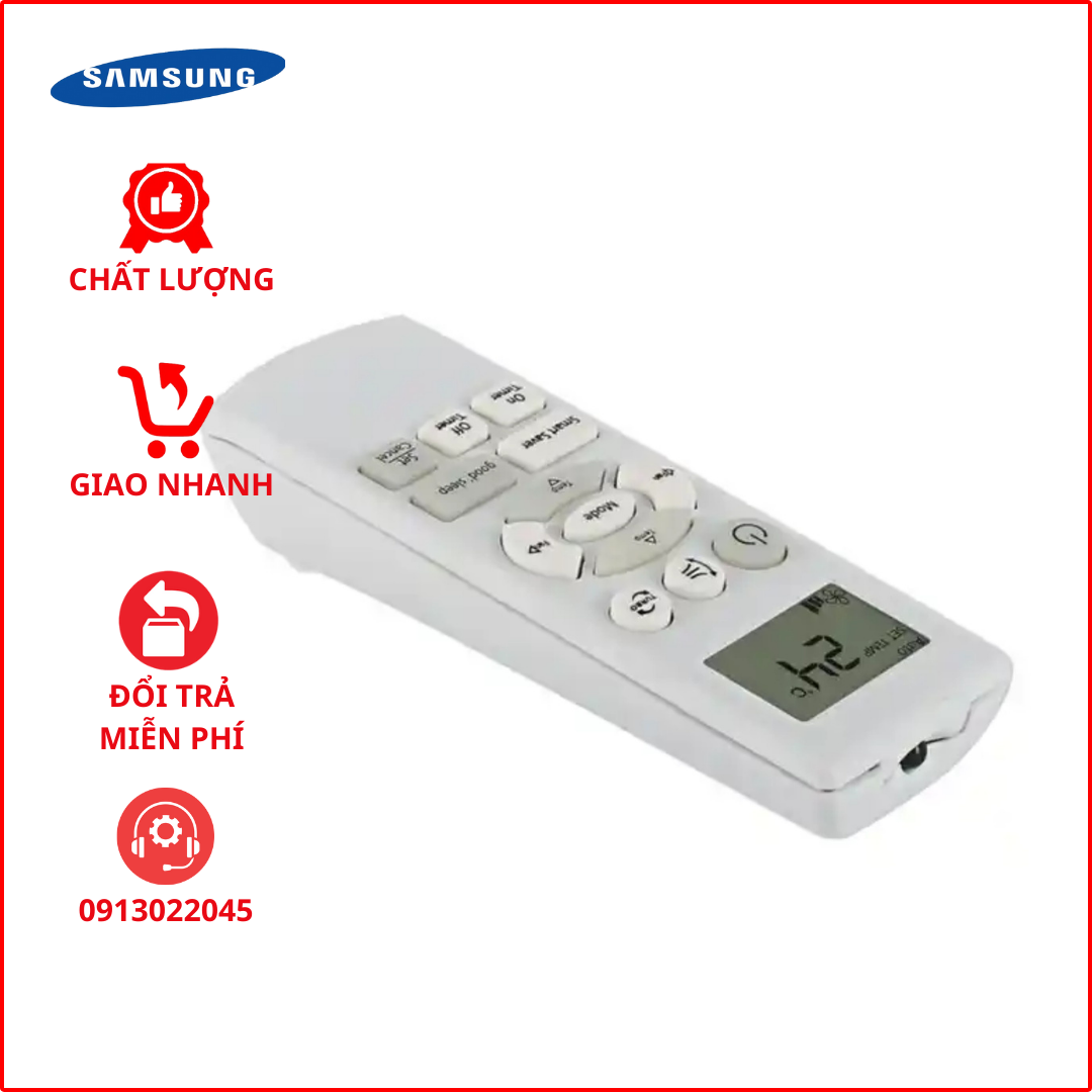 Điều khiển điều hoà Samsung (Trắng nhỏ mới)