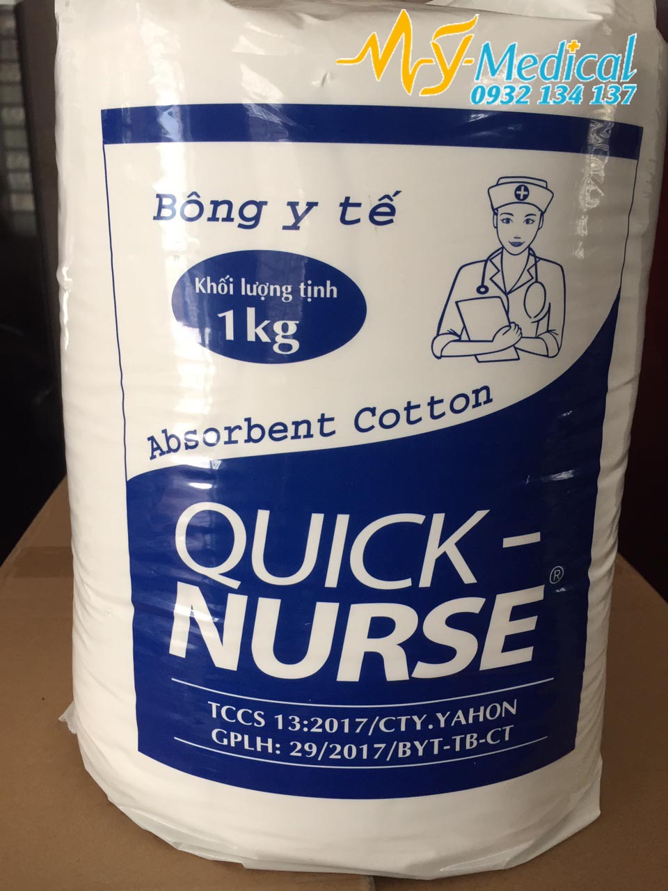 [HCM]Bông tế gòn y tế Quick Nurse 1kg