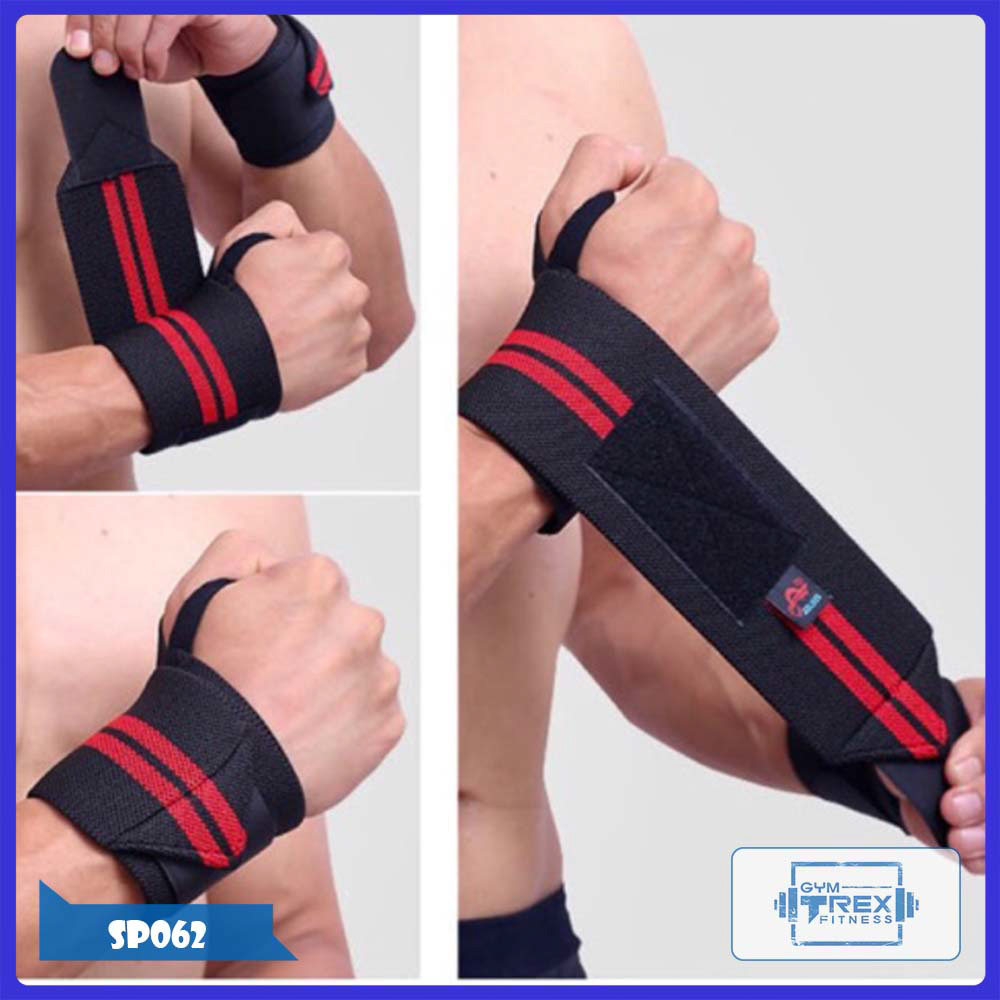 Băng quấn cổ tay tập gym Aolikes Gym Trex SP062 - Băng quấn cổ tay tập tạ (phụ kiện gym, tập chân, tập chân, tập lưng, squat)