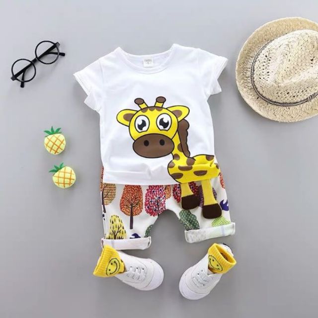Bộ đồ Hươu cao cổ cho bé 7-18kg(xả kho)