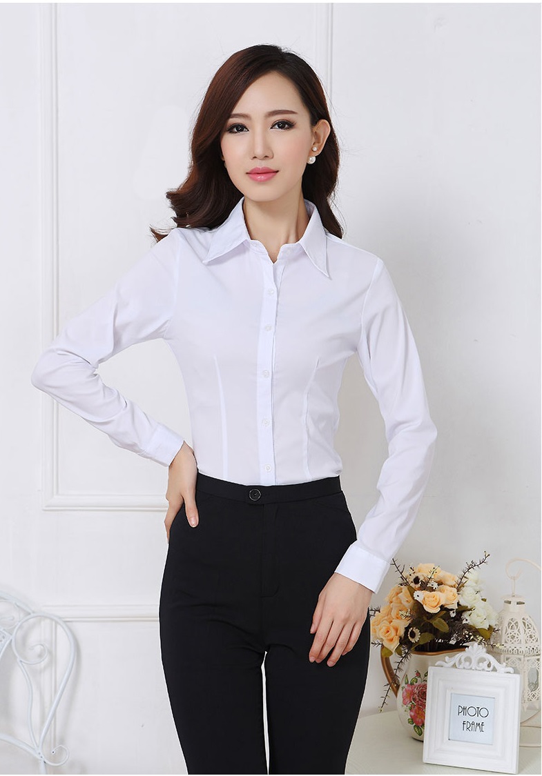 Áo sơ mi nữ công sở kiểu dáng basic