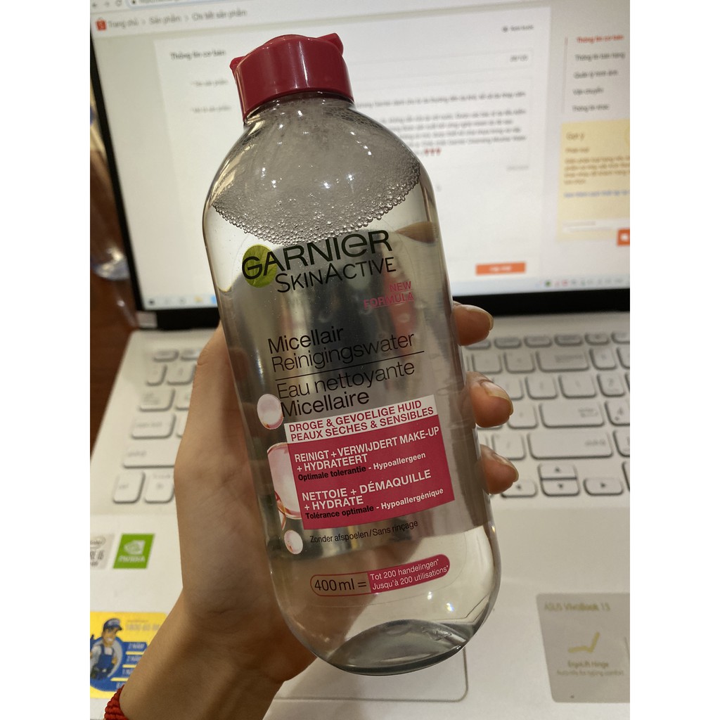 nước tẩy trang garnier 400ml