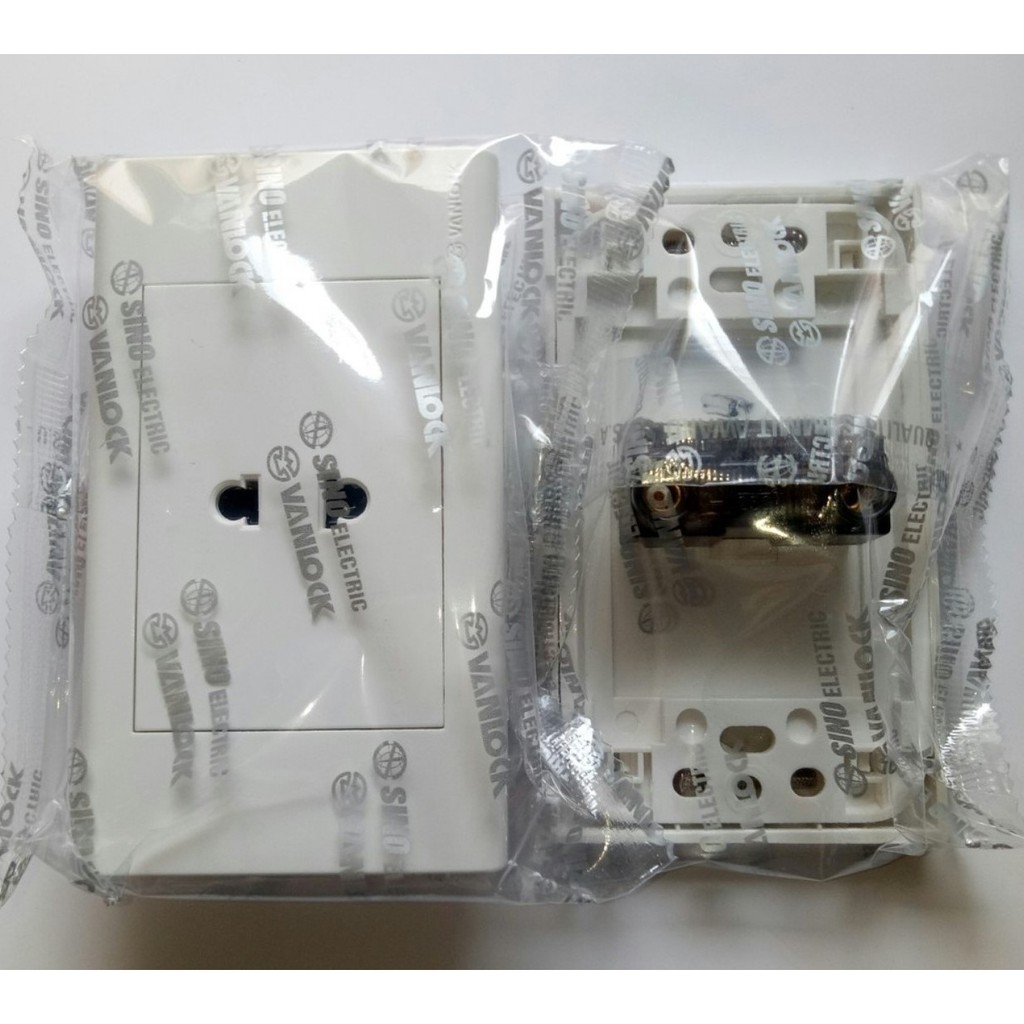 [Sino] Mặt 1 Ổ Cắm - 2 Chấu - 16A