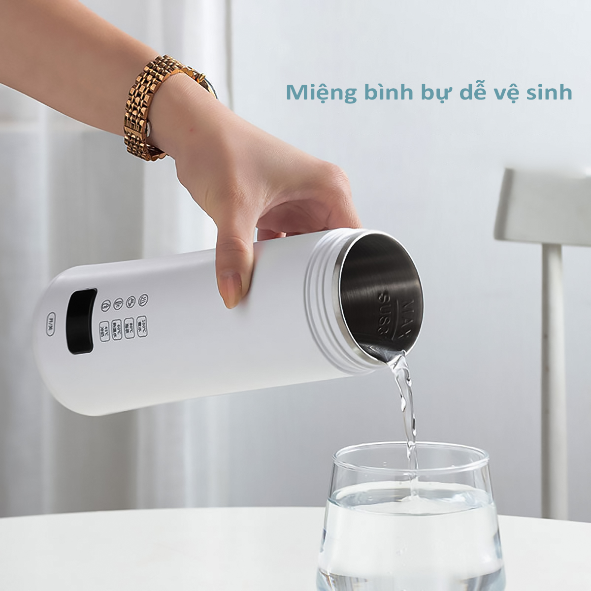 Bình đun nước siêu tốc mini du lịch đa năng tự ngắt khi sôi