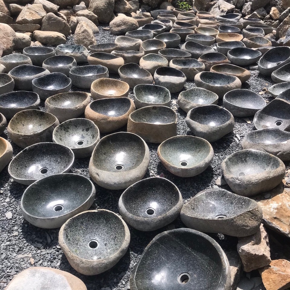 Lavabo đá cụi tự nhiên