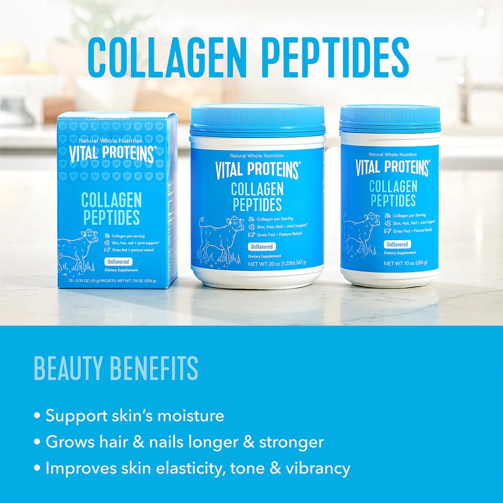 Collagen bột thủy phân vital proteins collagen peptides 680g