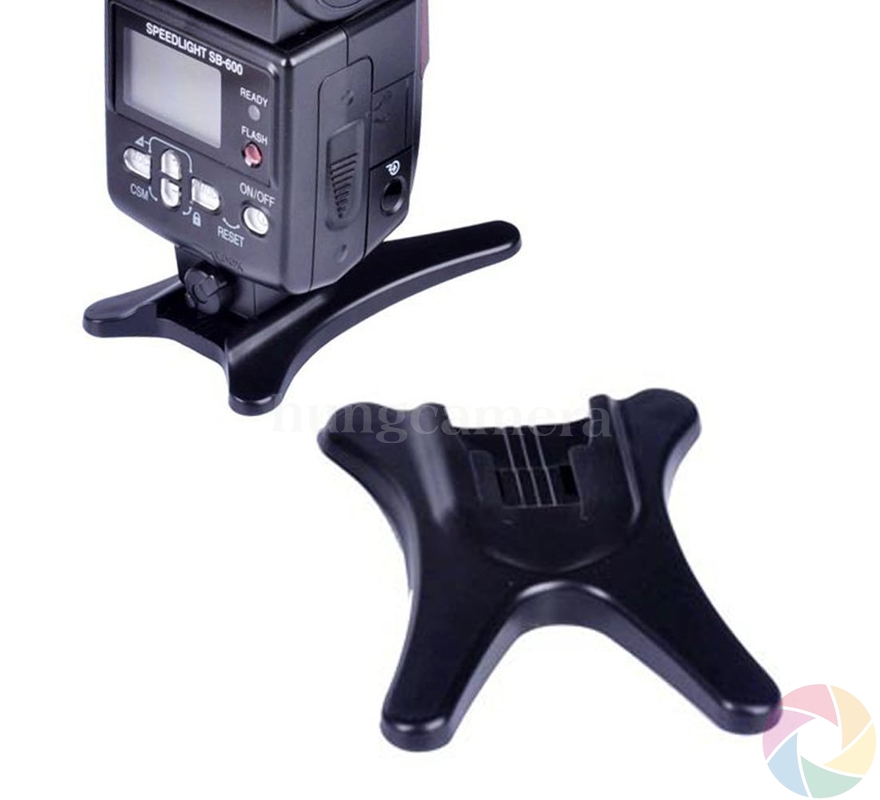 Chân đèn flash máy ảnh, đế chân vịt giữ đèn flash