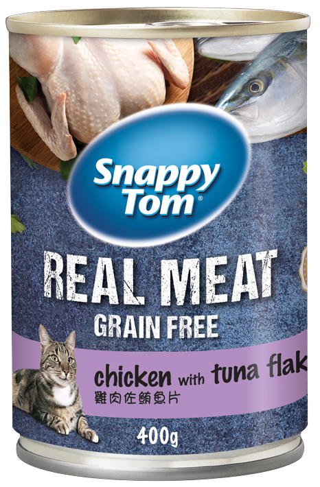 Snappy Tom Real Fish Cat Pate Can 400g