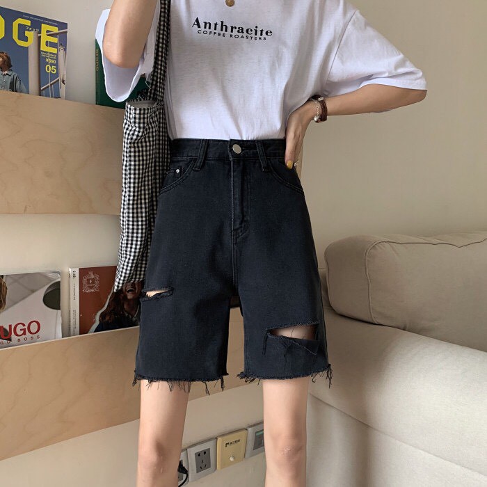 QUẦN NGỐ JEANS RÁCH PT