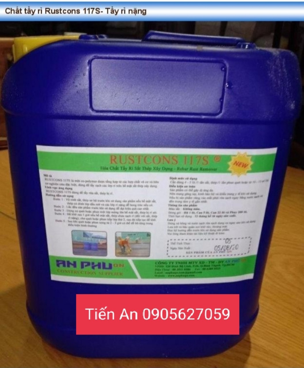 CHẤT TẨY RỈ SÉT RUTSCONS 117S-CAN 5LIT (CAN)