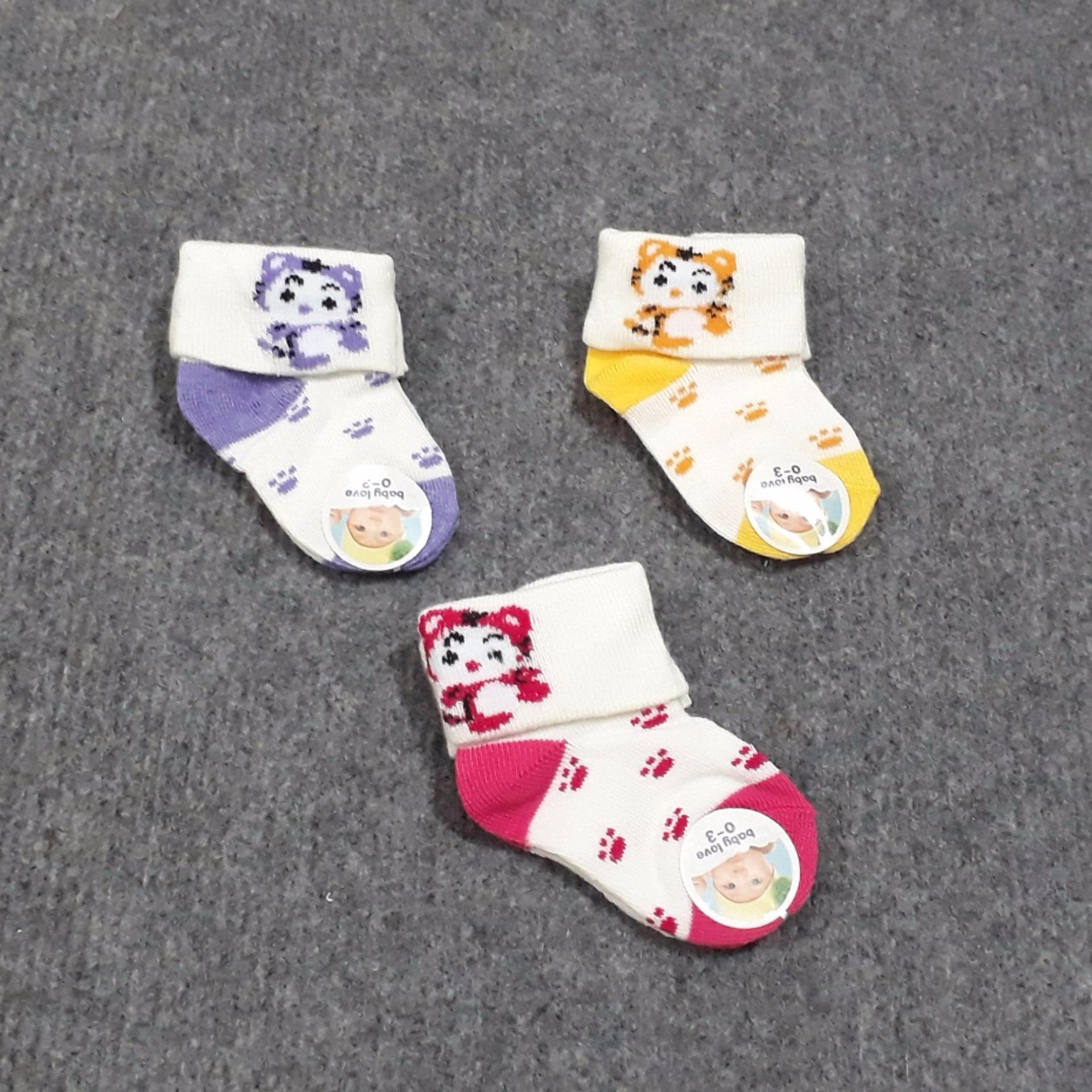 vớ cho bé Set 2 Đôi Tất len sơ sinh cổ cao cho bé (0- 3 tháng)