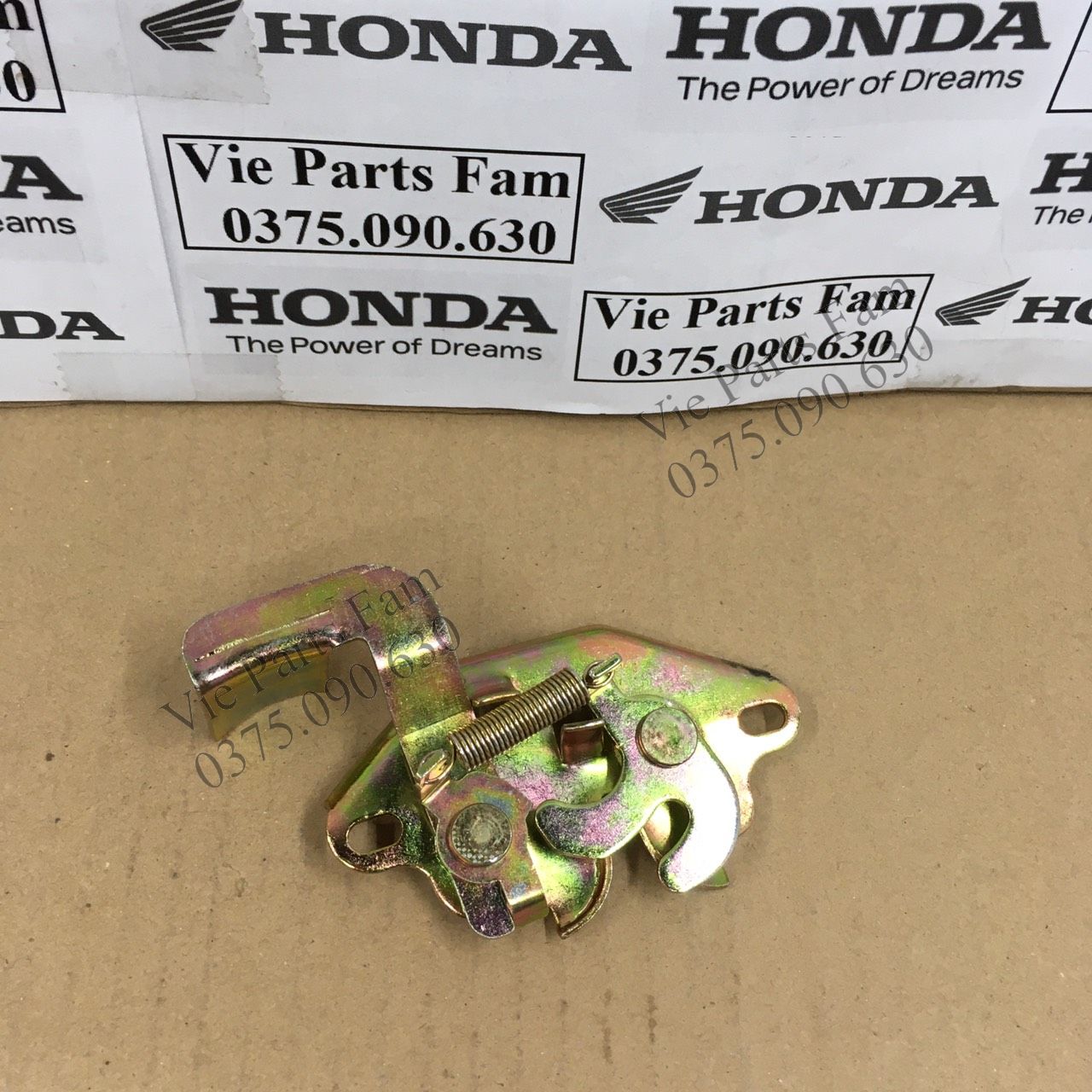 Sập yên, bướm khóa yên xe máy Wave nhỏ 2 bóng, Wave ZX