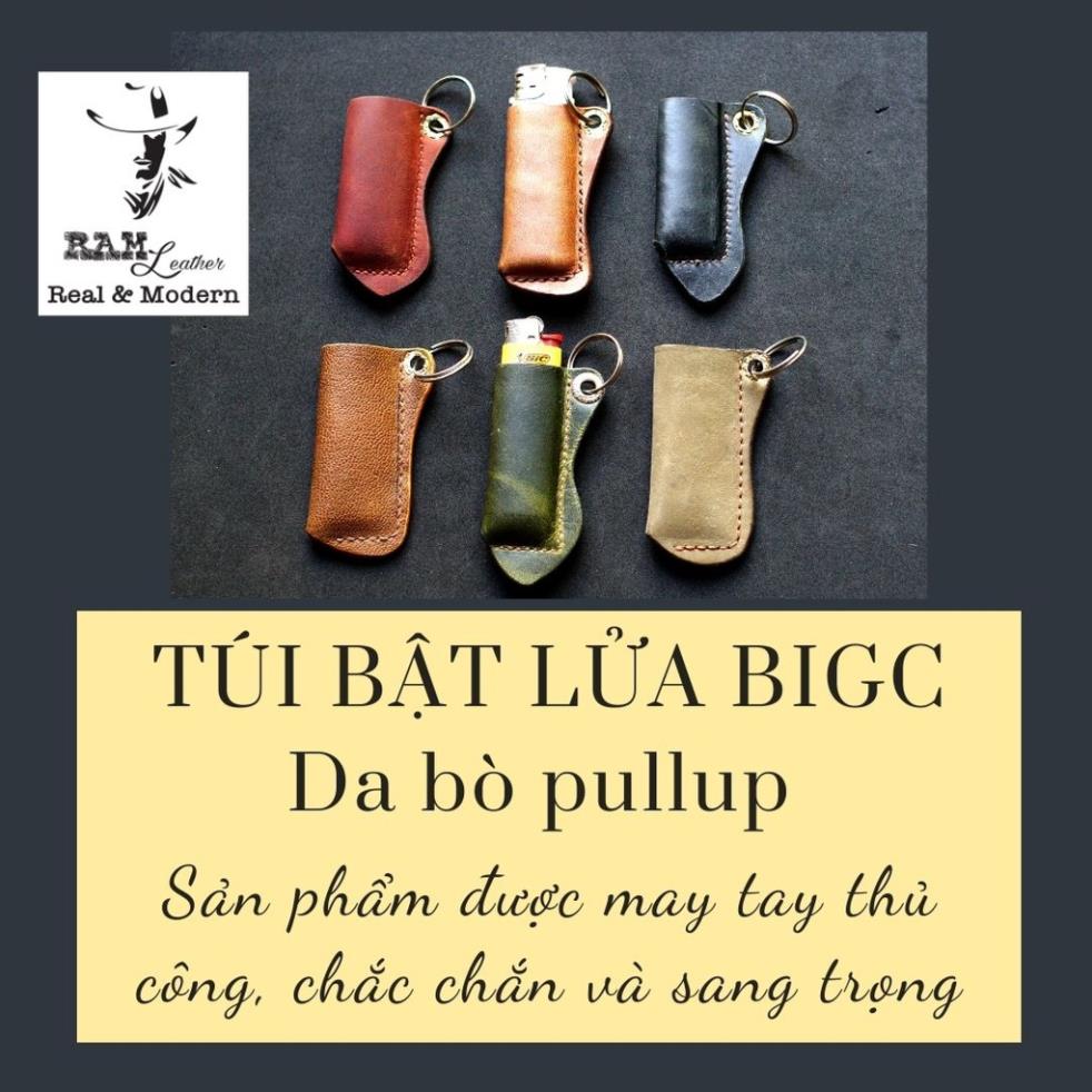 Túi Đựng Bật Lửa Bigc Da Thật Rất Đẹp RAM Leather