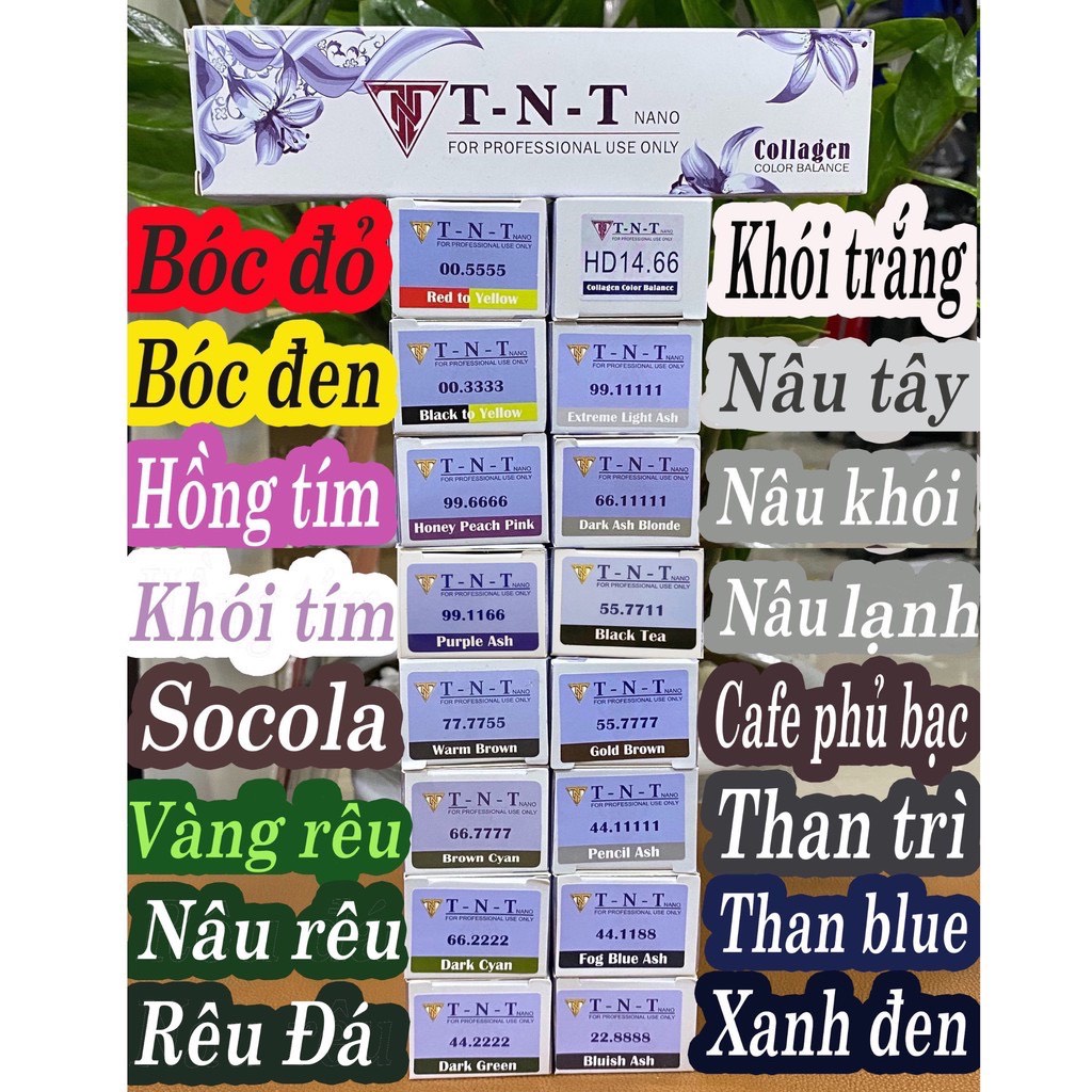 Màu nhuộm TNT Plus là sản phẩm chất lượng cao với độ bền màu đảm bảo lên tới 8 tuần. Với công thức đặc biệt, màu sáng và tươi tắn sẽ giúp bạn thêm phần nổi bật và tạo ấn tượng trong mắt người khác. Hãy tưởng tượng xem, làn tóc của bạn sẽ trông ra sao khi được trải nghiệm TNT Plus.