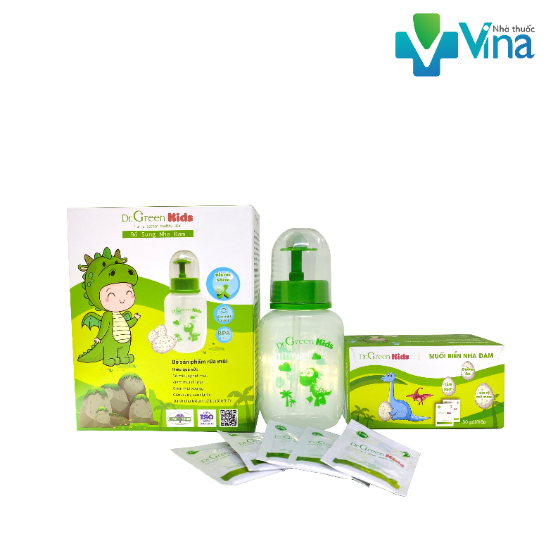Bộ vệ sinh mũi cho trẻ Dr.Green Kids