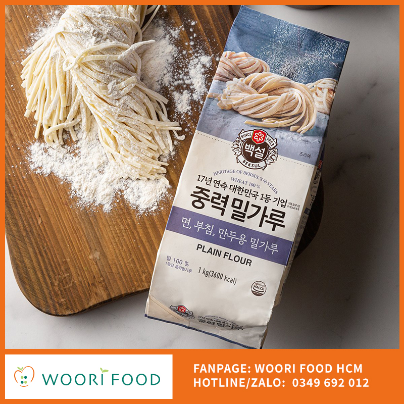 Bột mì Beksul (1kg) | Bột mì làm bánh, bột mì đa dụng