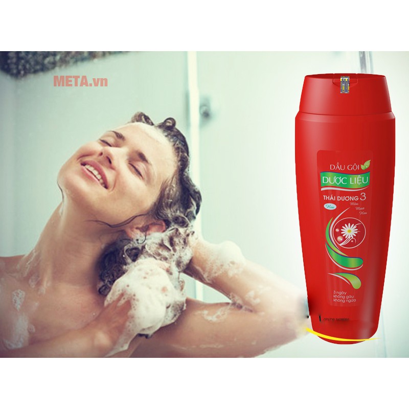 Dầu gội liệu Thái Dương 3 MÀU ĐỎ - 200ml