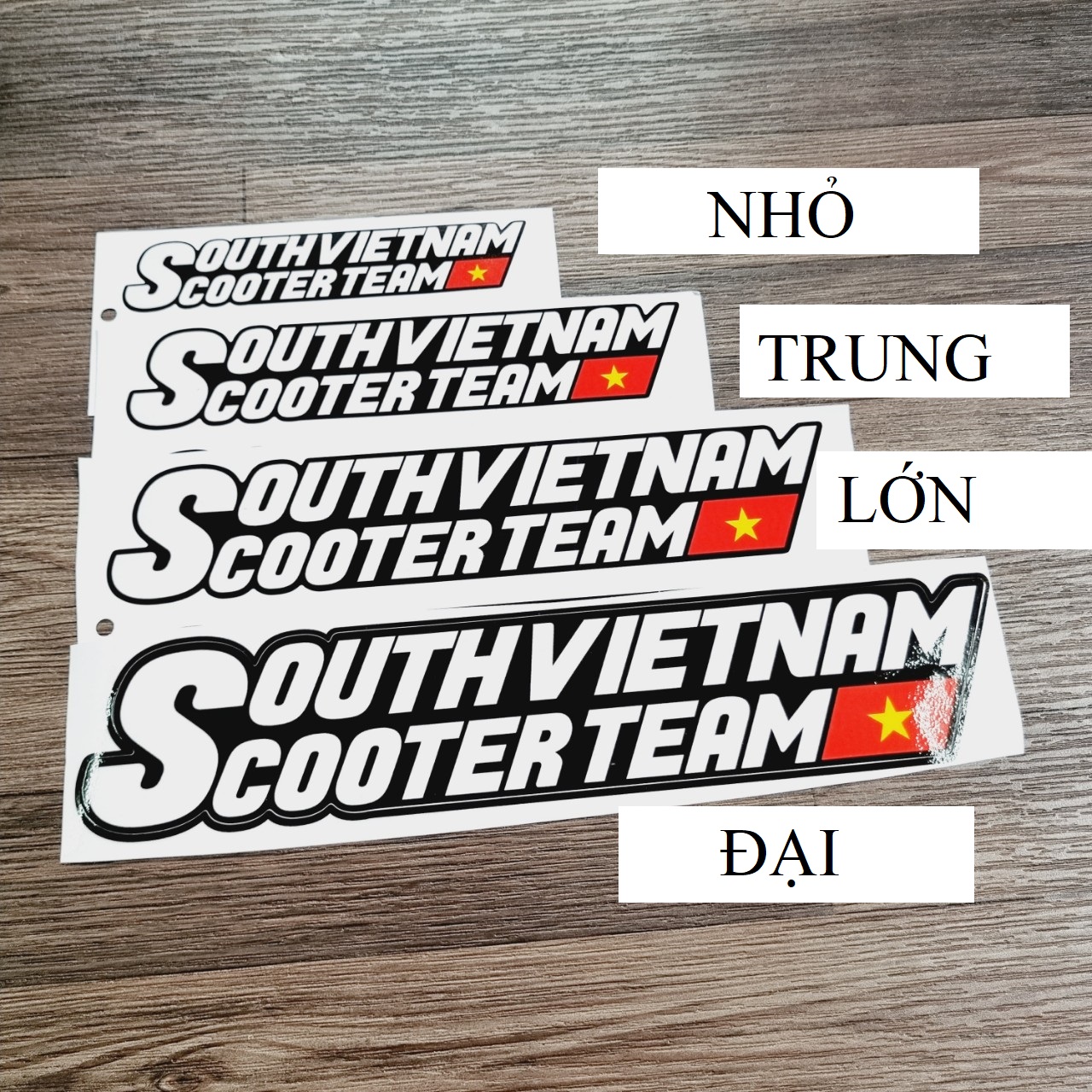 Bộ sưu tập tem xe máy scooter team south vietnam nhiều kích thước lựa chọn