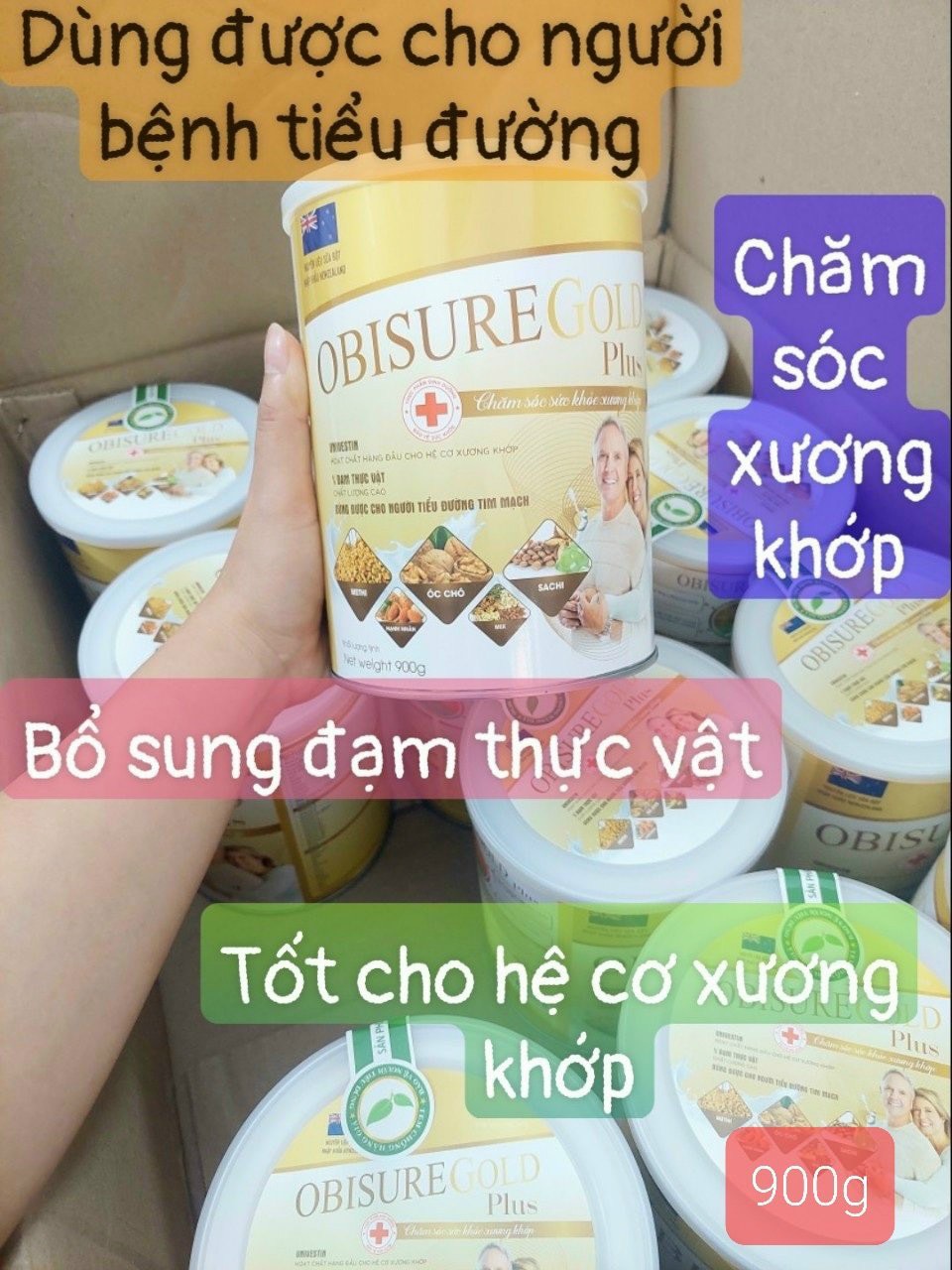 [(Chính Hãng 400g VÀ 900gr)]:Sữa Hạt OBISURE GOLD PLUS