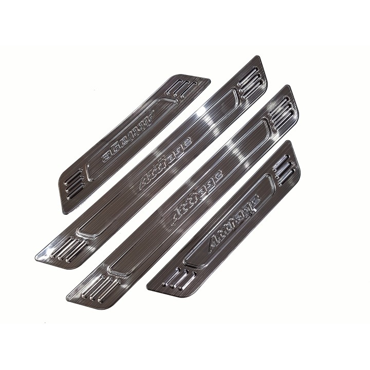 Ốp Bậc Cửa Xe Mitsu Attrage Mẫu TITAN, Giúp Trang Trí Chống Xước Xe Hiệu Quả, Có Sẵn Keo 2 Mặt Siêu Dính, Lắp Đặt Dễ Dàng Tại Nhà