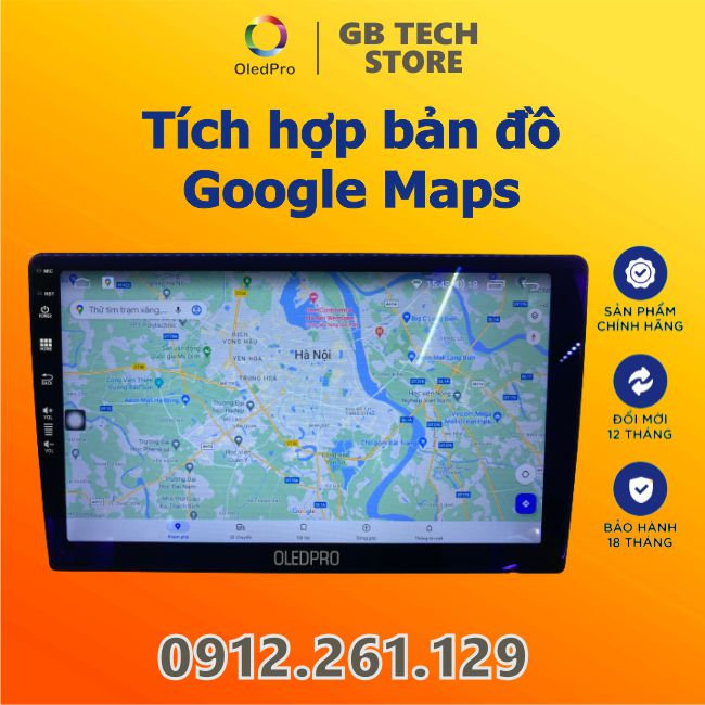 Màn Hình Android OLED PRO A3 New ram 2gb-rom 32gb chips 4 nhan manh mẽ