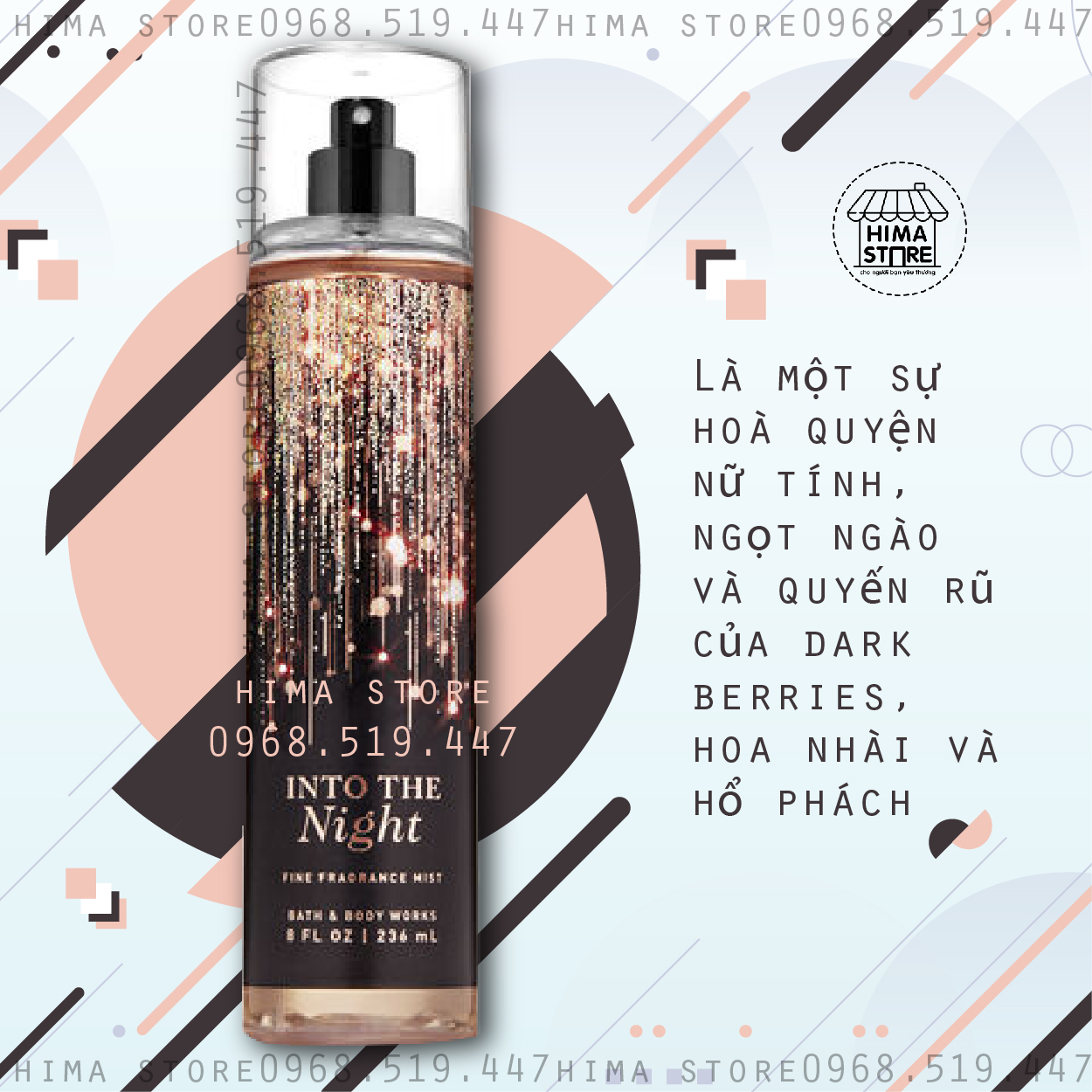 Xịt Thơm Toàn Thân Bath & Body Works - INTO THE NIGHT