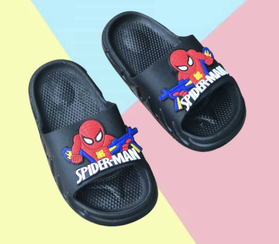 Dép siêu nhân cho bé, dé spiderman nhực đúc êm dễ đi