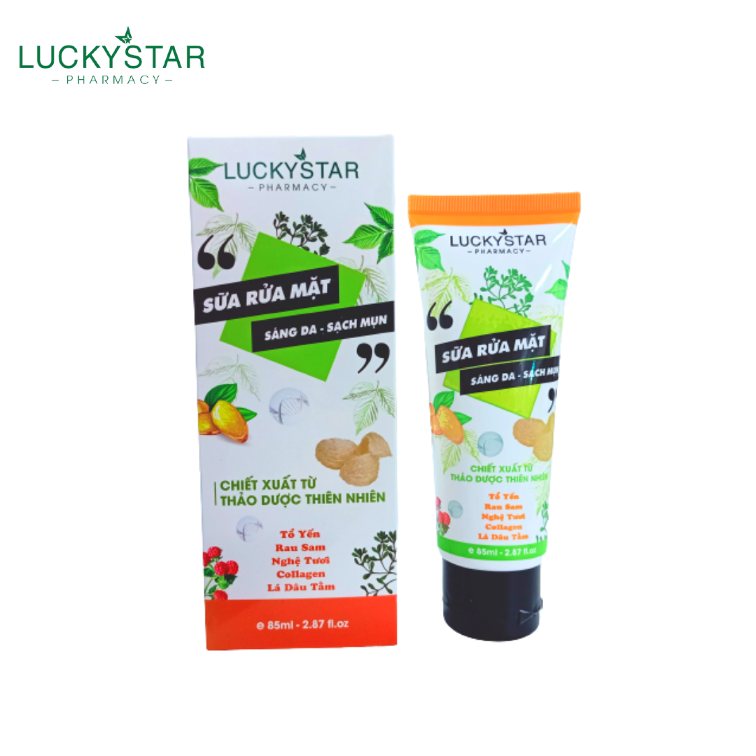 Sữa Rửa Mặt Thảo Dược Lucky Star  Tuýp*85ml