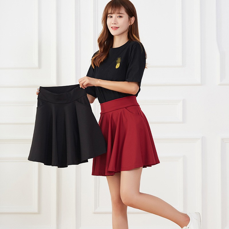 Chân váy xòe ngắn nữ thời trang, tôn dáng