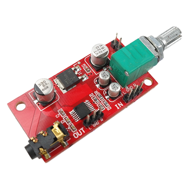 เครื่องขยายเสียงหูฟัง Board MAX4410 Miniature Amp สามารถถูกใช้เป็น Preamplifier แทน NE5532