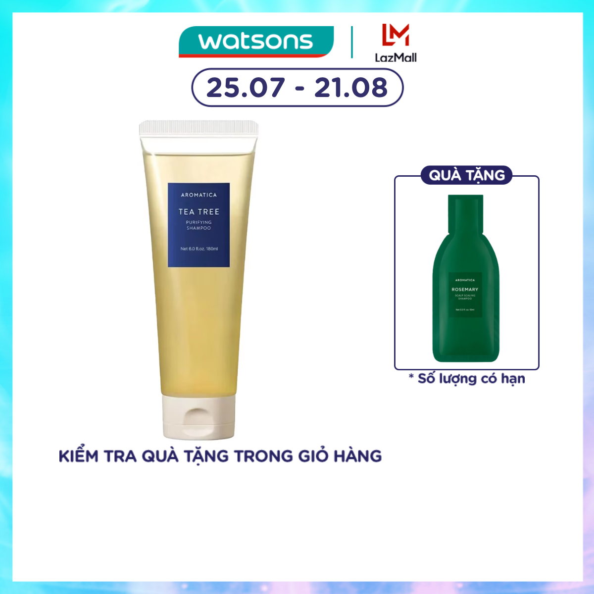 Aromatica Tea Tree Purifying Shampoo 180ml