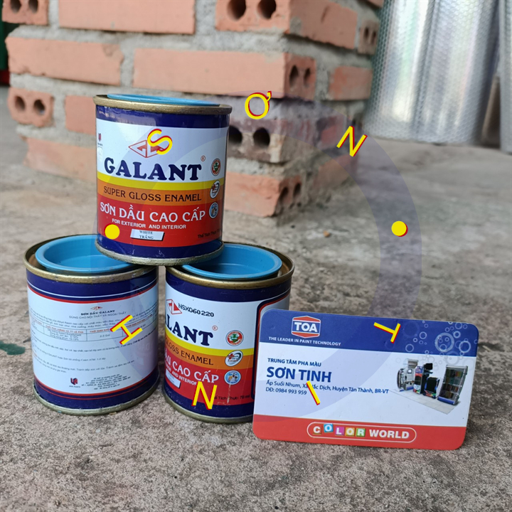 SƠN DẦU GALANT MÀU Xanh lam 70ML sơn trên gỗ sắt thép tôn bê tông