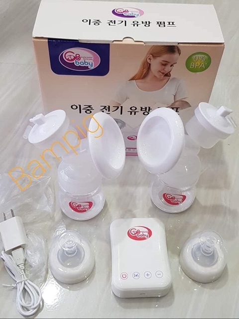 MÁY HÚT SỮA GB-BABY ĐIỆN ĐÔI ( CÓ ĐÈN HIỂN THỊ MỨC HÚT )