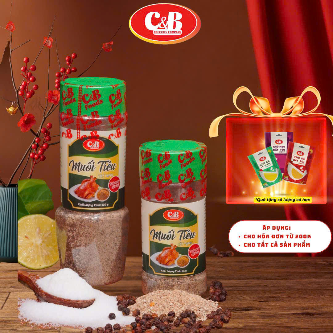 MUỐI TIÊU TÂY NINH C&B - GIA VỊ ĐẬM ĐÀ, ĐÚNG CHUẨN VIỆT