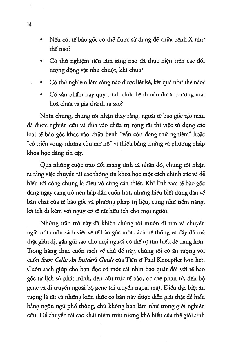 Fahasa - Tế Bào Gốc: Khám Phá Cùng Nhà Khoa Học