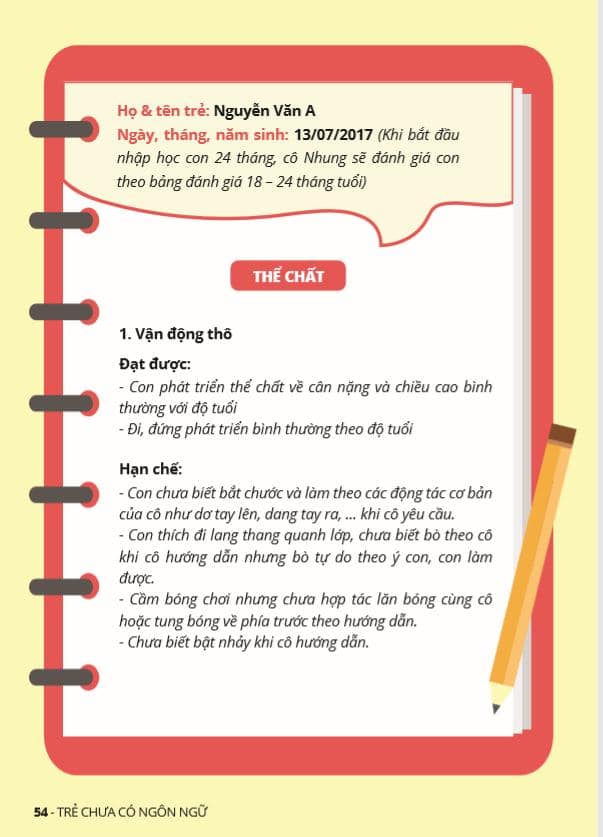 Kế Hoạch Dạy Trẻ Chậm Nói Trẻ Tự Kỷ