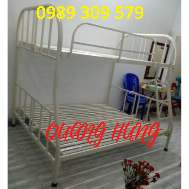 Giường sắt 2 tầng - giường ngủ cho nhân viên giá rẻ - mới 100%