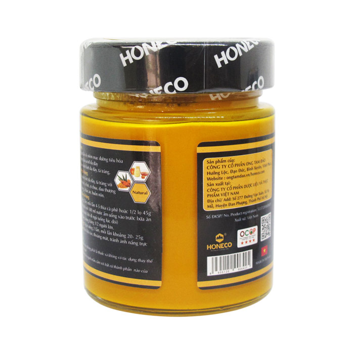 Nghệ mật ong Tacumin Honeco 250g (Mật ong, tinh chất nghệ Curcumin, Sữa ong chúa tươi)