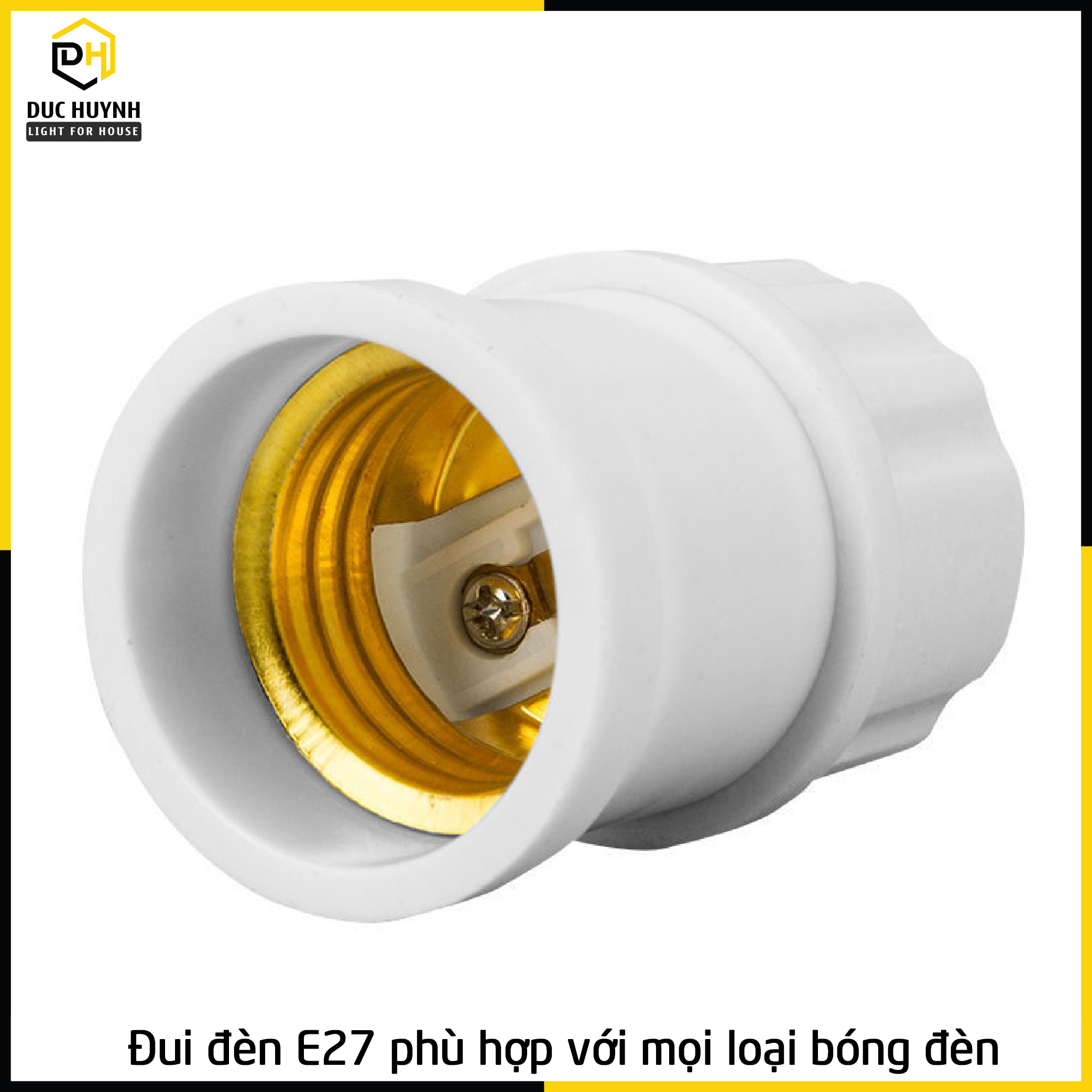 Đui đèn E27 có công tắc tiện lợi DN090