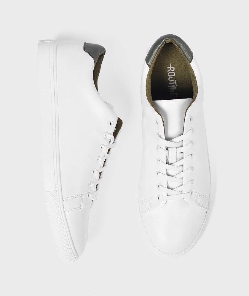 Giày Nam Sneaker Trắng Đáp Xanh - Gl212027