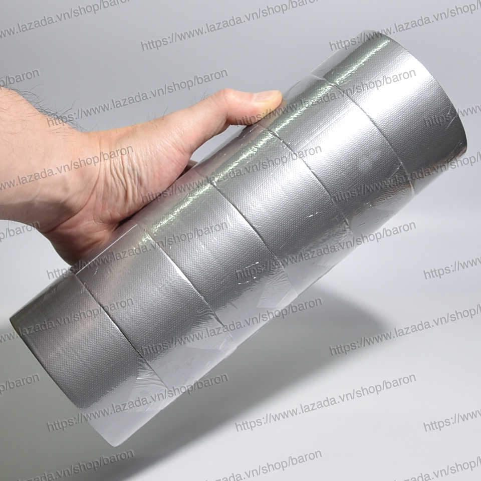 [HCM]1 Cây (6 Khoanh) Băng Keo Bố (Vải) XÁM 1 Mặt 5F