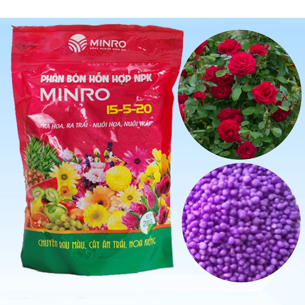 Phân Bón NPK Minro 15-5-20 (túi 200g) - Ra Hoa Nuôi Trái